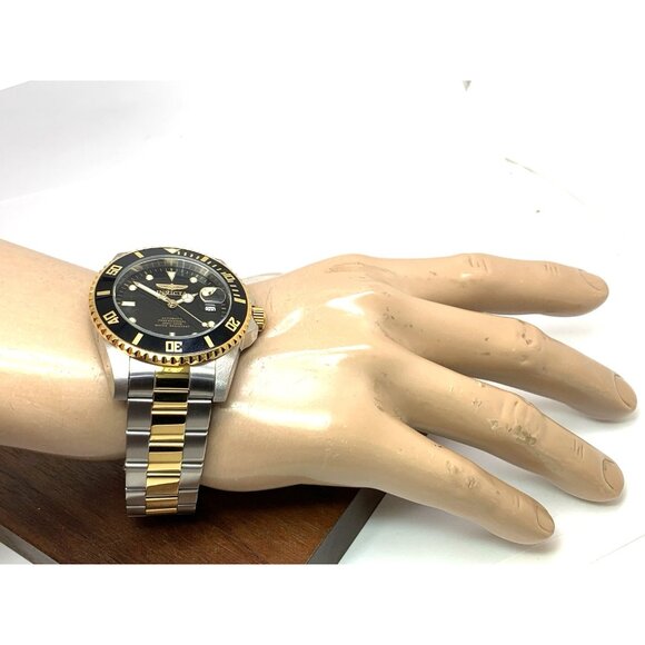 Invicta Men's Watch 36973 Pro Diver Automatic Black Dial Two Tone Steel 44mm - Picture 5 of 15